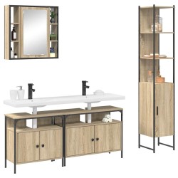 Ensemble de mobilier de salle de bain 4 pcs Chêne Sonoma 634428634428