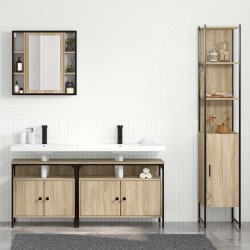 Ensemble de mobilier de salle de bain 4 pcs Chêne Sonoma 634428634428