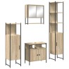 Ensemble de mobilier de salle de bain 4 pcs Chêne Sonoma 634436634436