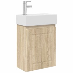 Meuble de salle de bain avec robinet Chêne Sonoma 634437634437
