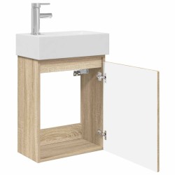 Meuble de salle de bain avec robinet Chêne Sonoma 634437634437