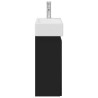 Meuble de salle de bain avec robinet Noir 45,5 x 22,5 x 84 cm 634438634438