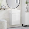 Meuble de salle de bain avec robinet Blanc brillant 634440634440
