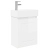 Meuble de salle de bain avec robinet Blanc brillant 634440634440
