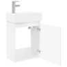 Meuble de salle de bain avec robinet Blanc brillant 634440634440