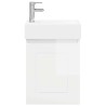 Meuble de salle de bain avec robinet Blanc brillant 634440634440