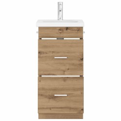 Meuble de salle de bain avec évier Chêne artisanal 634442634442