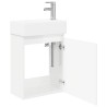 Meuble de salle de bain avec robinet Blanc brillant 634443634443