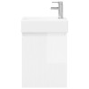 Meuble de salle de bain avec robinet Blanc brillant 634443634443