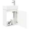 Meuble de salle de bain avec robinet Blanc brillant 634444634444