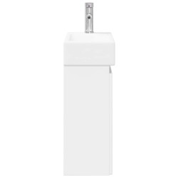 Meuble de salle de bain avec robinet Blanc brillant 634444634444