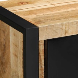 Meuble TV 80x30x35 cm bois massif de manguier brut 634447634447