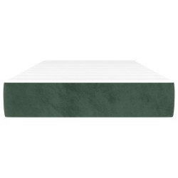 Matelas de lit à ressorts ensachés fermeté moyenne Vert foncé 90x190x20 cm 634449634449