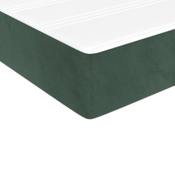 Matelas de lit à ressorts ensachés fermeté moyenne Vert foncé 90x190x20 cm 634449634449