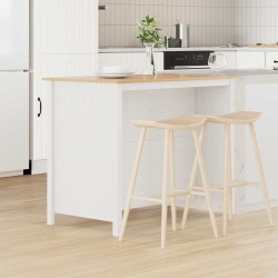Îlots de Cuisine HILL Blanc 112 x 66 x 90 cm Pin massif 634451634451