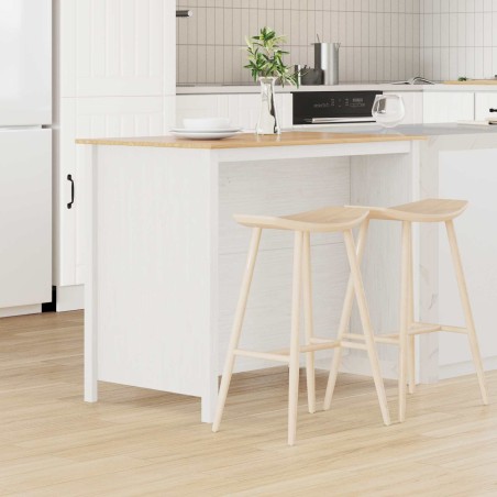 Îlots de Cuisine HILL Blanc 112 x 66 x 90 cm Pin massif 634451634451