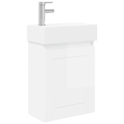 Meuble de salle de bain avec robinet Blanc brillant 634452634452