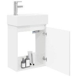 Meuble de salle de bain avec robinet Blanc brillant 634452634452