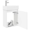 Meuble de salle de bain avec robinet Blanc brillant 634452634452