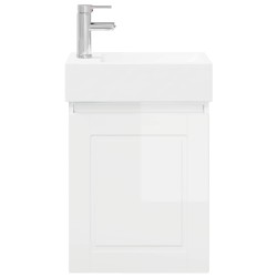 Meuble de salle de bain avec robinet Blanc brillant 634452634452
