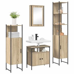 Ensemble de mobilier de salle de bain 4 pcs Chêne Sonoma 634453634453