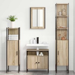 Ensemble de mobilier de salle de bain 4 pcs Chêne Sonoma 634453634453