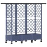 Lit Élevé avec Treillis et Toit Gris 164 x 40 x 127 cm PP 634454634454