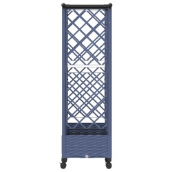 Lit Élevé avec Treillis et Toit Gris 164 x 40 x 127 cm PP 634454634454