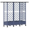 Lit Élevé avec Treillis et Toit Gris 164 x 40 x 127 cm PP 634454634454