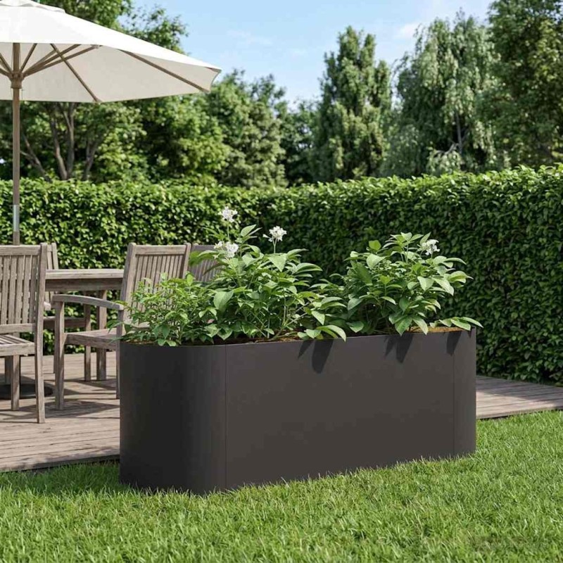 Jardin surélevé Noir 120 x 40 x 40 cm Acier 634455634455