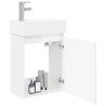 Meuble de salle de bain avec robinet Blanc brillant 634456634456