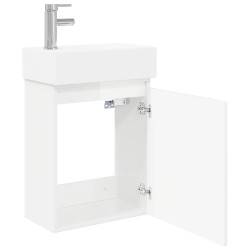 Meuble de salle de bain avec robinet Blanc brillant 634456634456