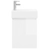 Meuble de salle de bain avec robinet Blanc brillant 634456634456