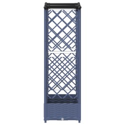 Lit Élevé avec Treillis et Toit Gris 163 x 40 x 123 cm PP 634457634457