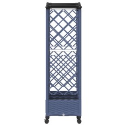 Lit Élevé avec Treillis et Toit Gris 163 x 40 x 129 cm PP 634458634458