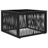 Ensemble de canapé de jardin 8 pcs Noir et blanc crème 634498634498