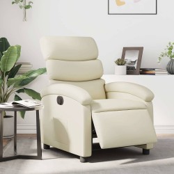 Fauteuil inclinable électrique Crème Similicuir 634510634510