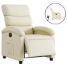 Fauteuil inclinable électrique Crème Similicuir 634510634510