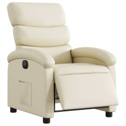 Fauteuil inclinable électrique Crème Similicuir 634510634510