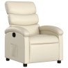 Fauteuil inclinable en similicuir crème 634513634513