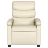 Fauteuil inclinable en similicuir crème 634513634513