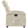 Fauteuil inclinable en similicuir crème 634513634513