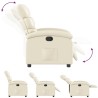 Fauteuil inclinable en similicuir crème 634513634513