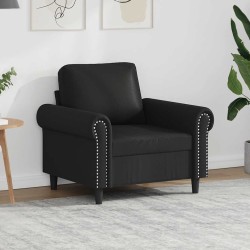 Fauteuil Noir 60 cm Similicuir 634515634515