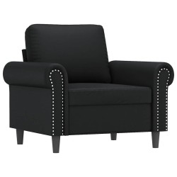 Fauteuil Noir 60 cm Similicuir 634515634515