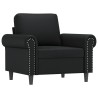 Fauteuil Noir 60 cm Similicuir 634515634515