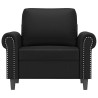 Fauteuil Noir 60 cm Similicuir 634515634515