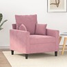 Fauteuil Rose 60 cm Velours 634516634516