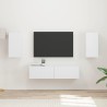 Ensemble meuble TV 4 pcs Blanc Bois d'ingénierie 634521634521
