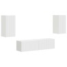 Ensemble meuble TV 4 pcs Blanc Bois d'ingénierie 634521634521
